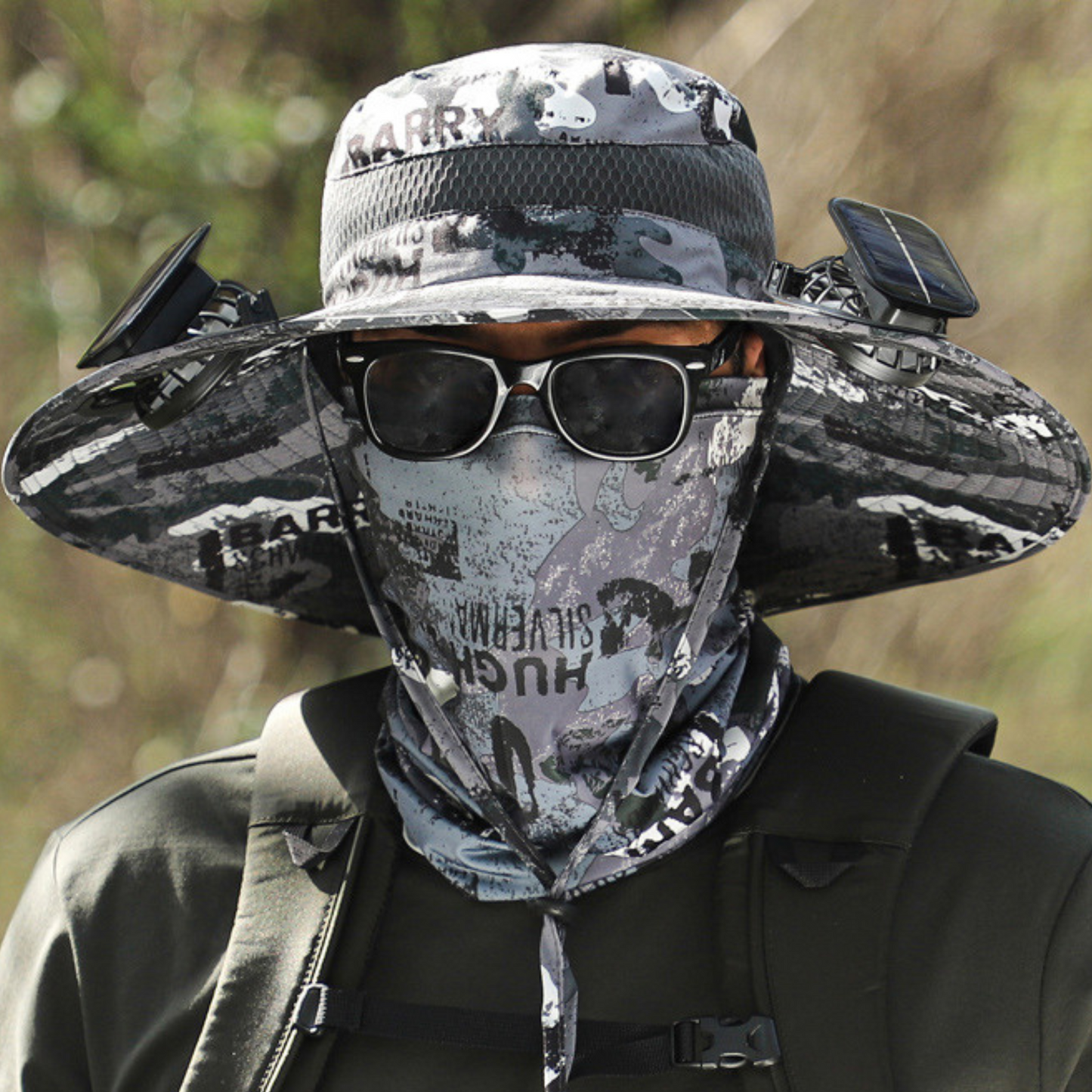 Outdoor Solar Fan Hat
