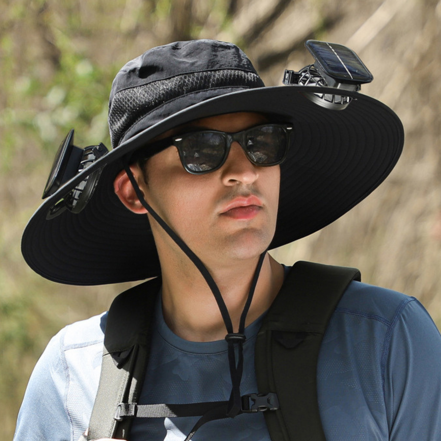 Outdoor Solar Fan Hat
