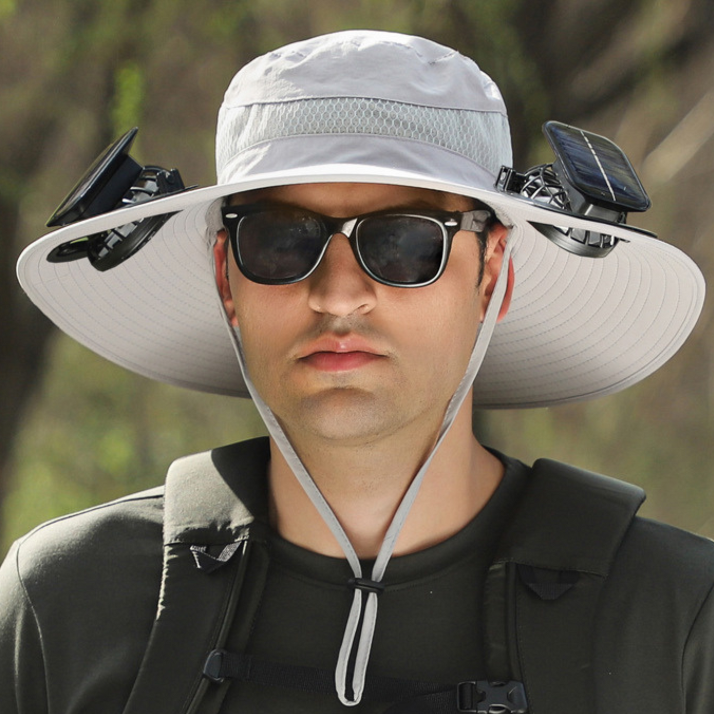 Outdoor Solar Fan Hat