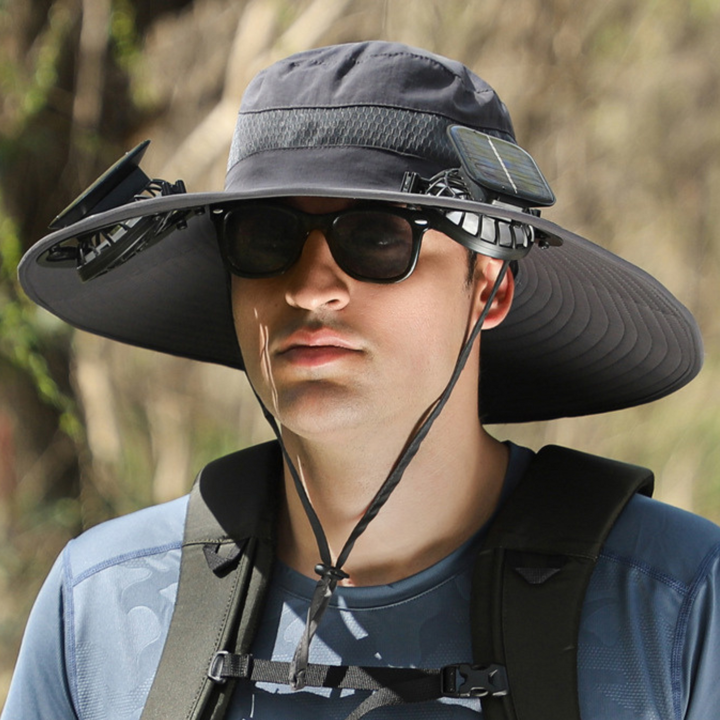 Outdoor Solar Fan Hat