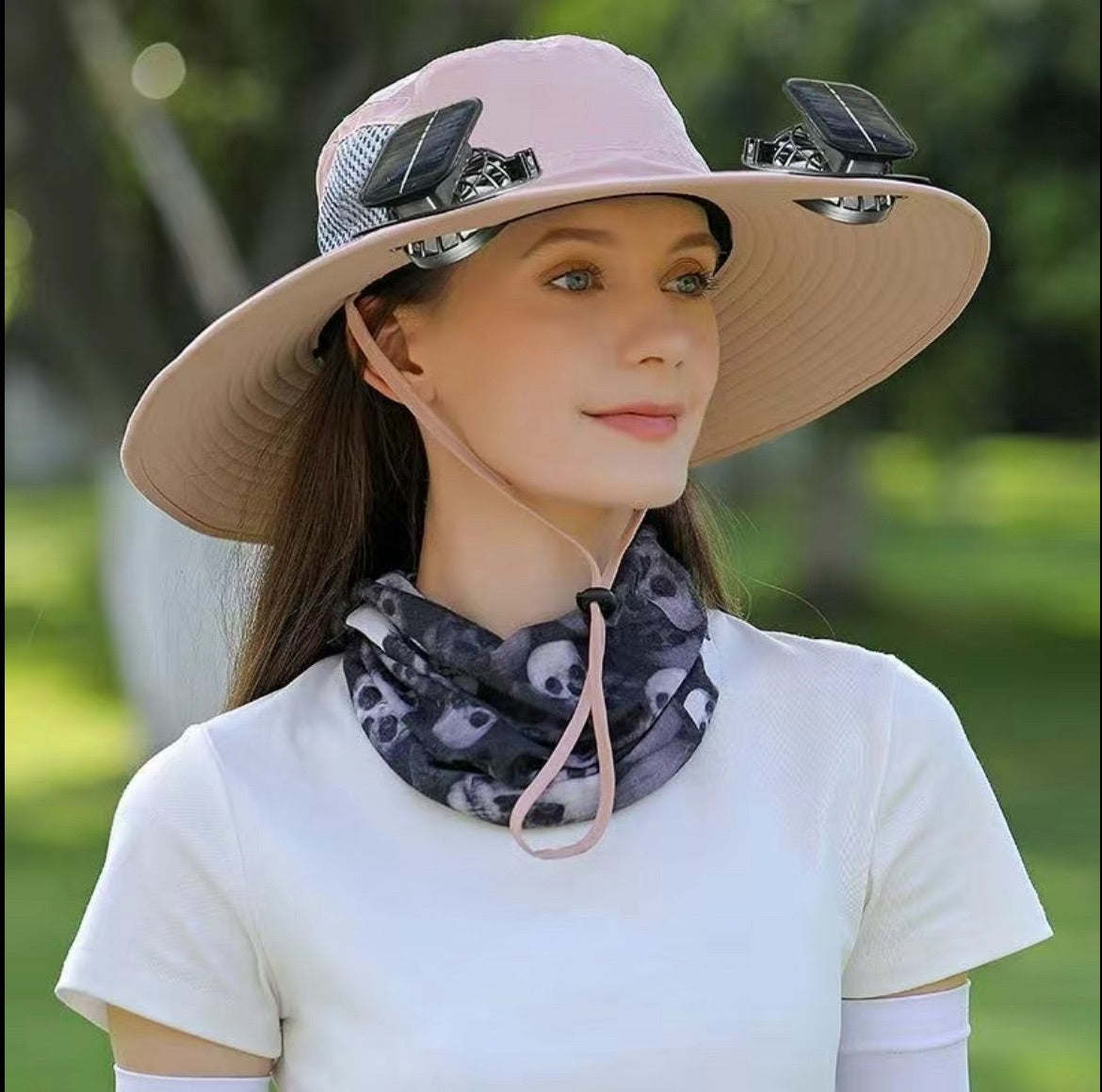 Outdoor Solar Fan Hat