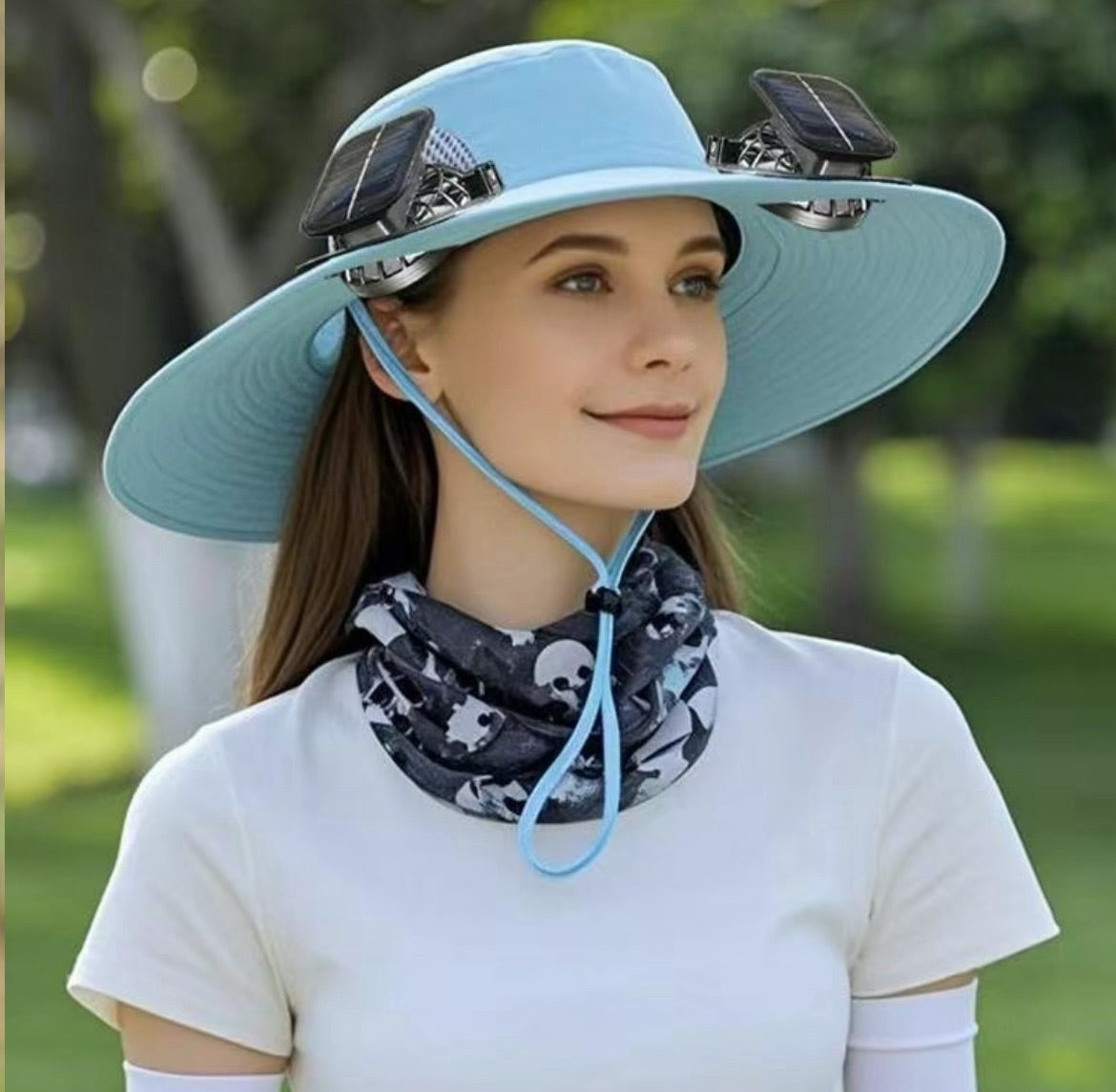 Outdoor Solar Fan Hat